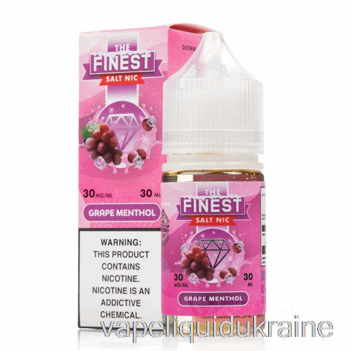 Vape Liquid Ukraine Grape MENTHOL - The Finest Salt Nic - 30mL 30mg